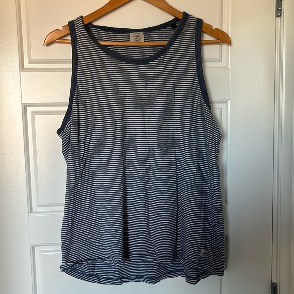 Jack and Jones blue striped tank top
